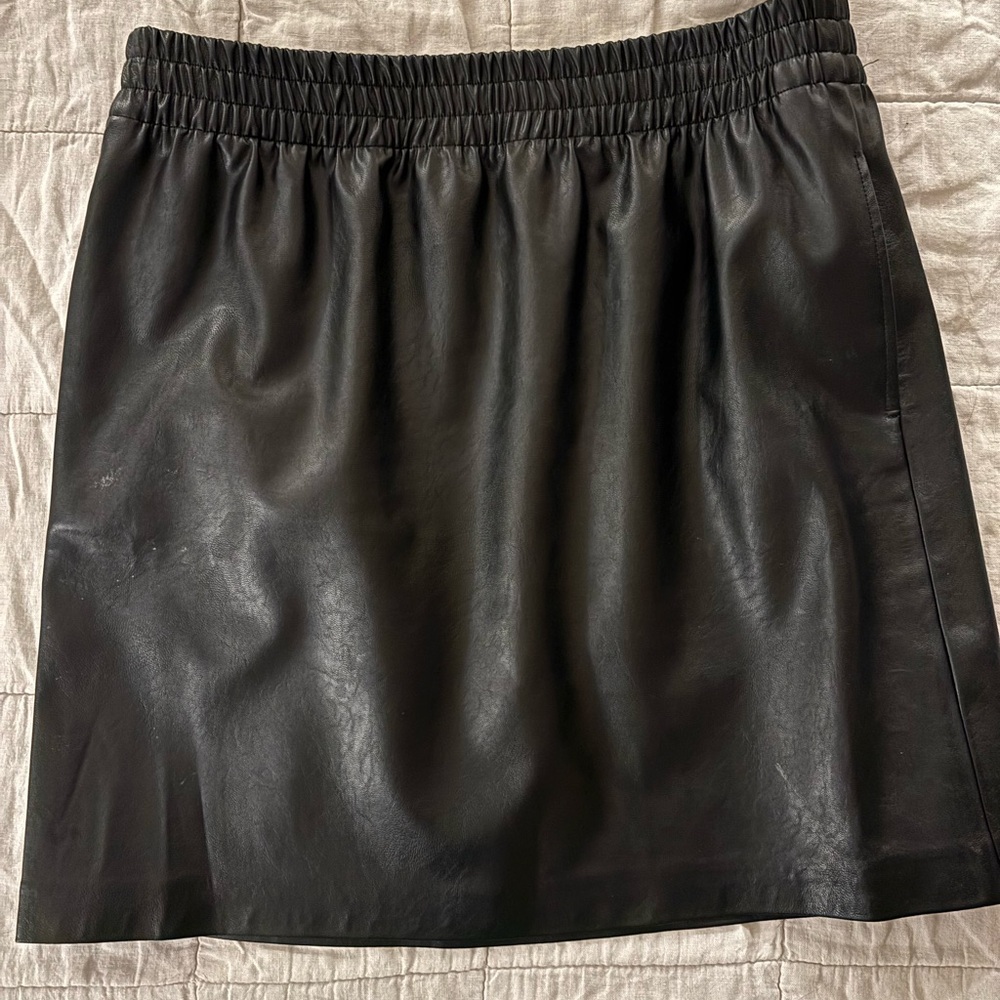 Anine Bing Vegan Leather Mini Skirt size M , EUC